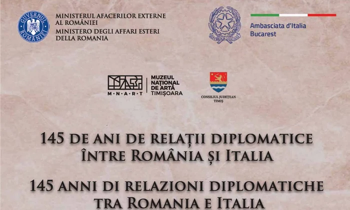 Expoziția „145 de ani de relații diplomatice între România și Italia” la Muzeul Național de Artă Timișoara