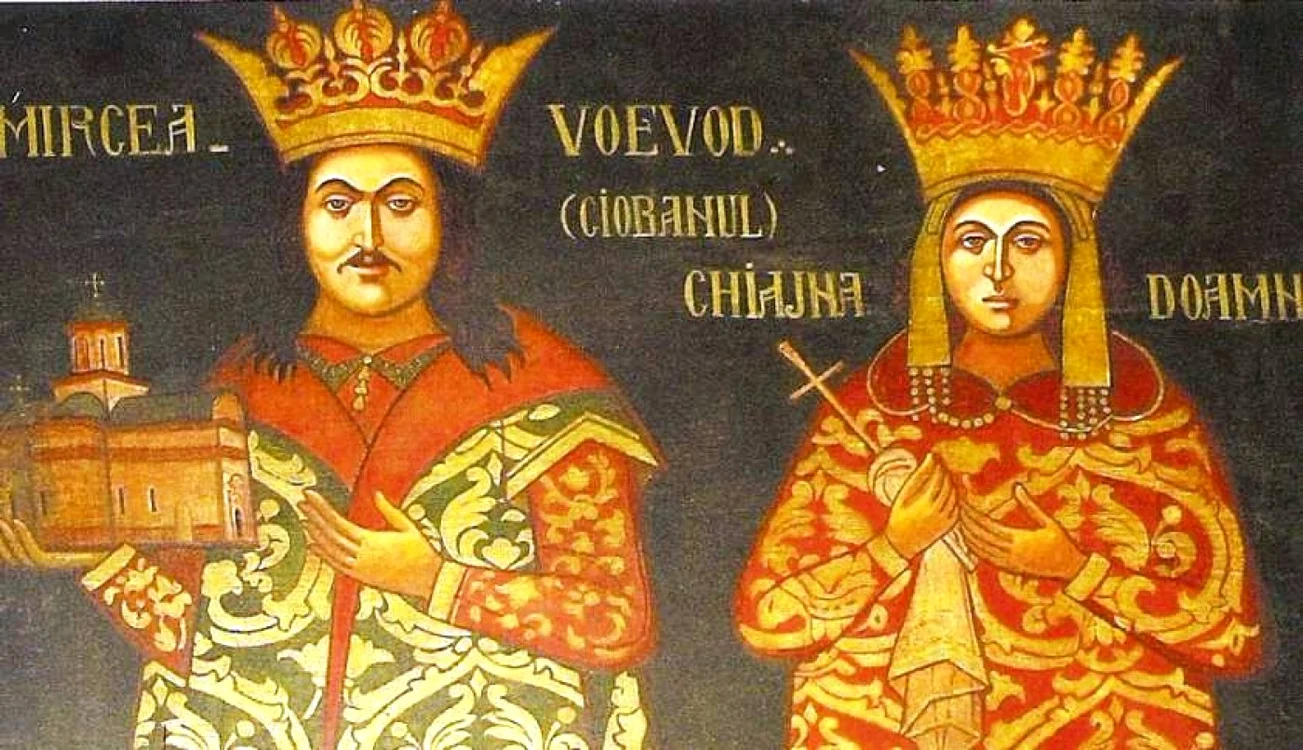 Mircea Ciobanul şi Doamna Chiajna. FOTO: Modernism.ro