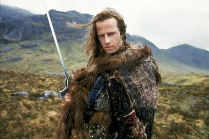 
    Christopher Lambert, în rolul din „Highlander“  