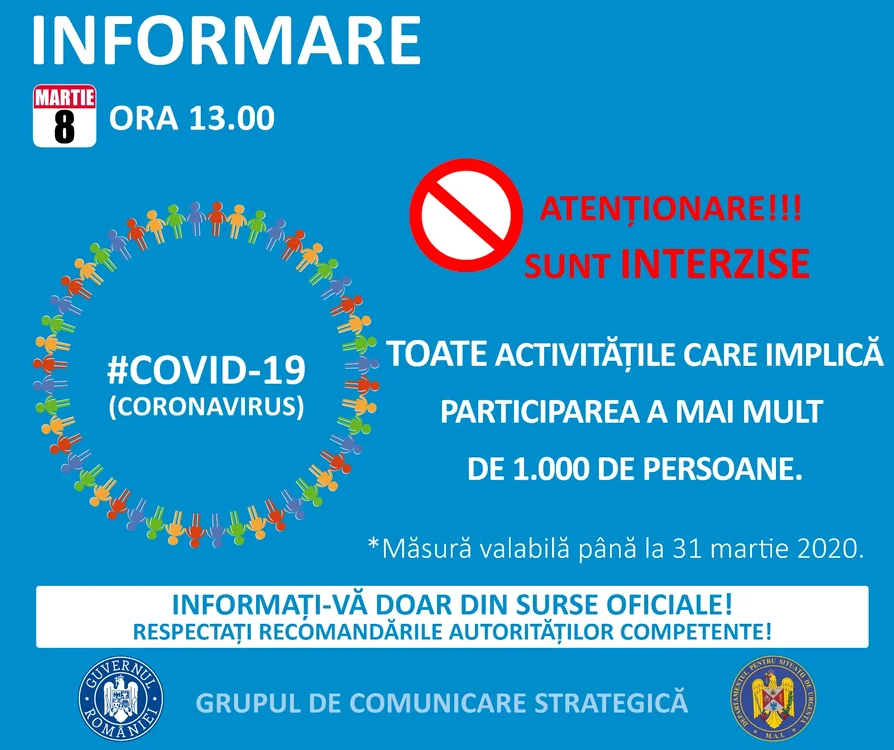 
    Autorităţile interyic adunările publice cu peste 1.000 de persoaneMAI  