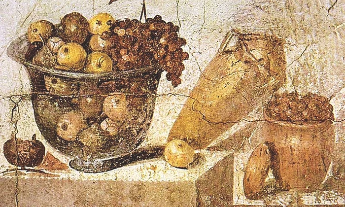 Fructe, fresca Pompeii (@wikipedia)