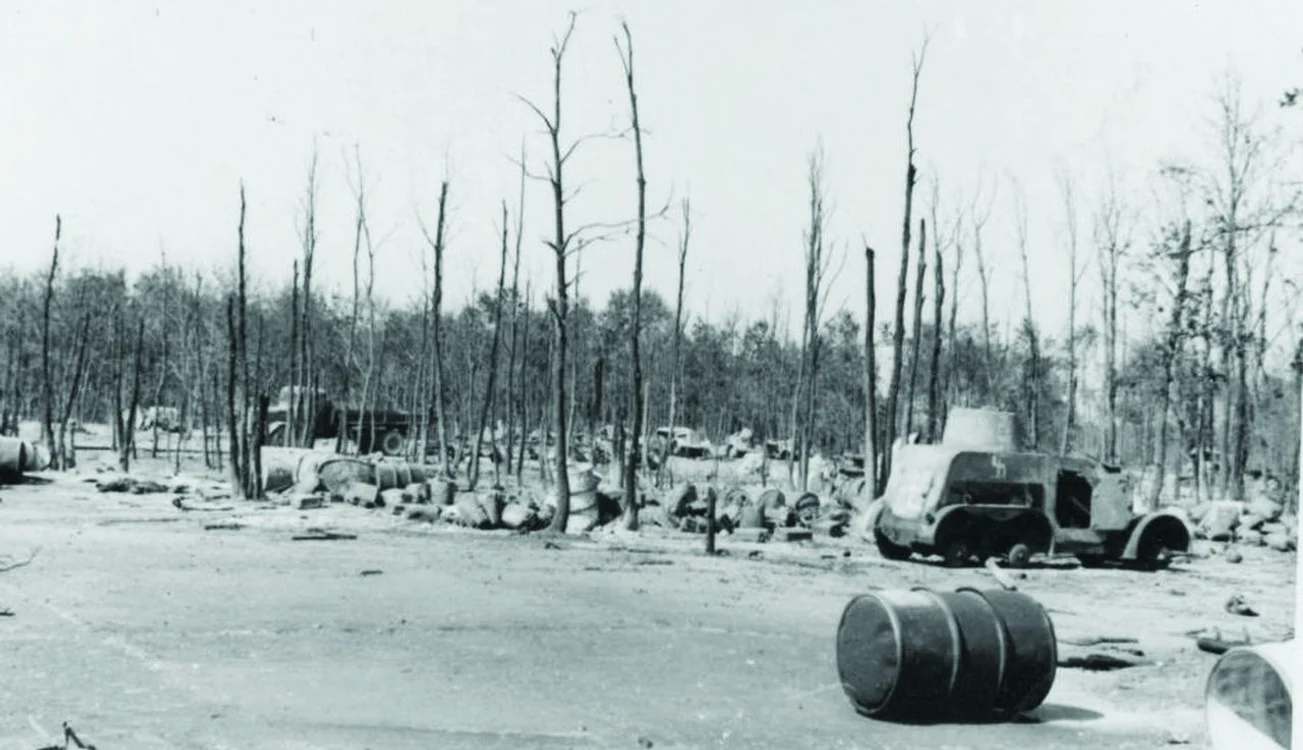 Pădurea Băneasa după atacul aviației americane din 26 august 1944