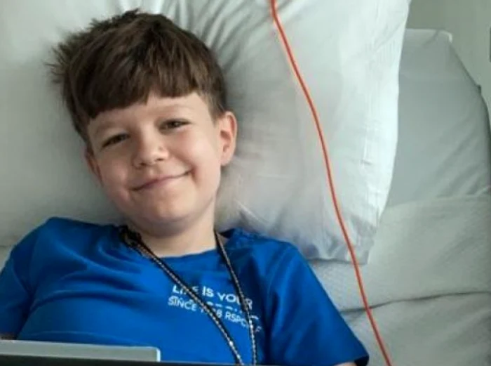 Vlăduț încă are puterea să zâmbească Foto: Arhivă personală