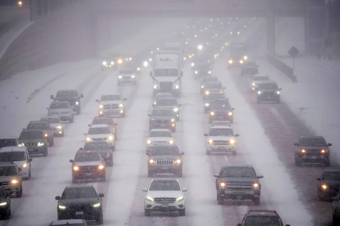 Trafic îngreunat în regiunea Upper Midwest FOTO: Profimedia