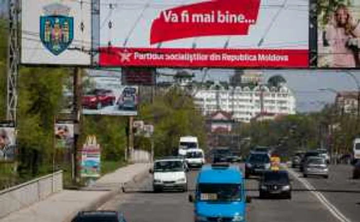 Panoul electoral al PSRM FOTO Alexandru Tarlev