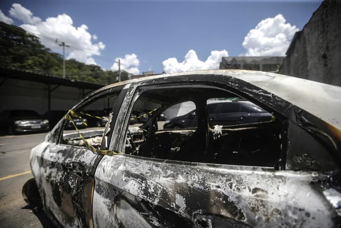 Maşina în care a fost găsit cadavrul ambasadorului Kyriakos Amiridis FOTO EPA-EFE