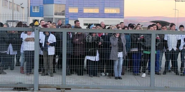 Greva la Fujikura. FOTO dejeanul