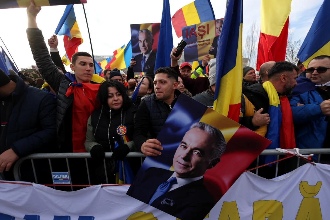Miting pro-Călin Georgescu Foto: Inquam Photos/George Călin