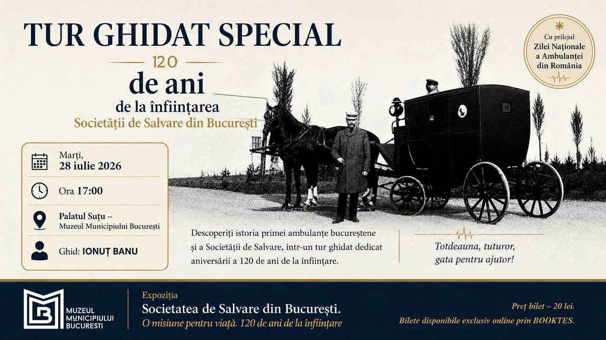 Tur ghidat special: 120 de ani de la înființarea Societății de Salvare din București