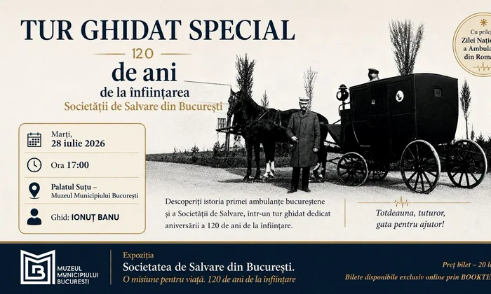 Tur ghidat special: 120 de ani de la înființarea Societății de Salvare din București