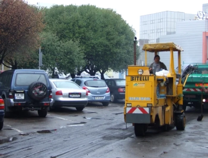 Satu Mare: Parcare de TIR-uri la Pasajul Fabricii