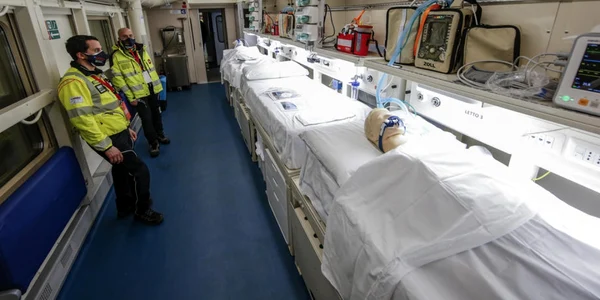 Tren medical in Italia FOTO EPA-EFE