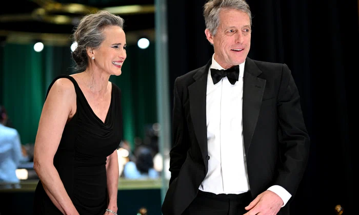 Hugh Grant și Andie MacDowell la Oscaruri, Getty (1) jpg