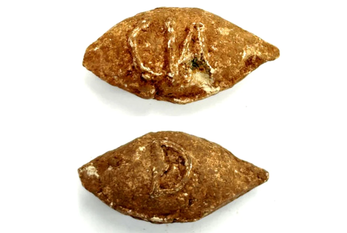 Proiectile de praștie inscripționate, descoperite în în Munții Pirinei (© Universitat Autònoma de Barcelona)