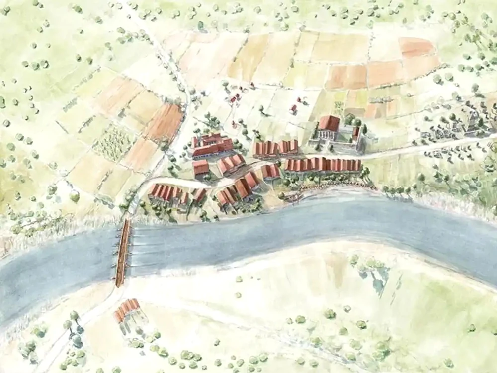 Reconstituire a așezării romane de la Salodurum (© Monika Krucker /  Kantonsarchäologie Solothurn)
