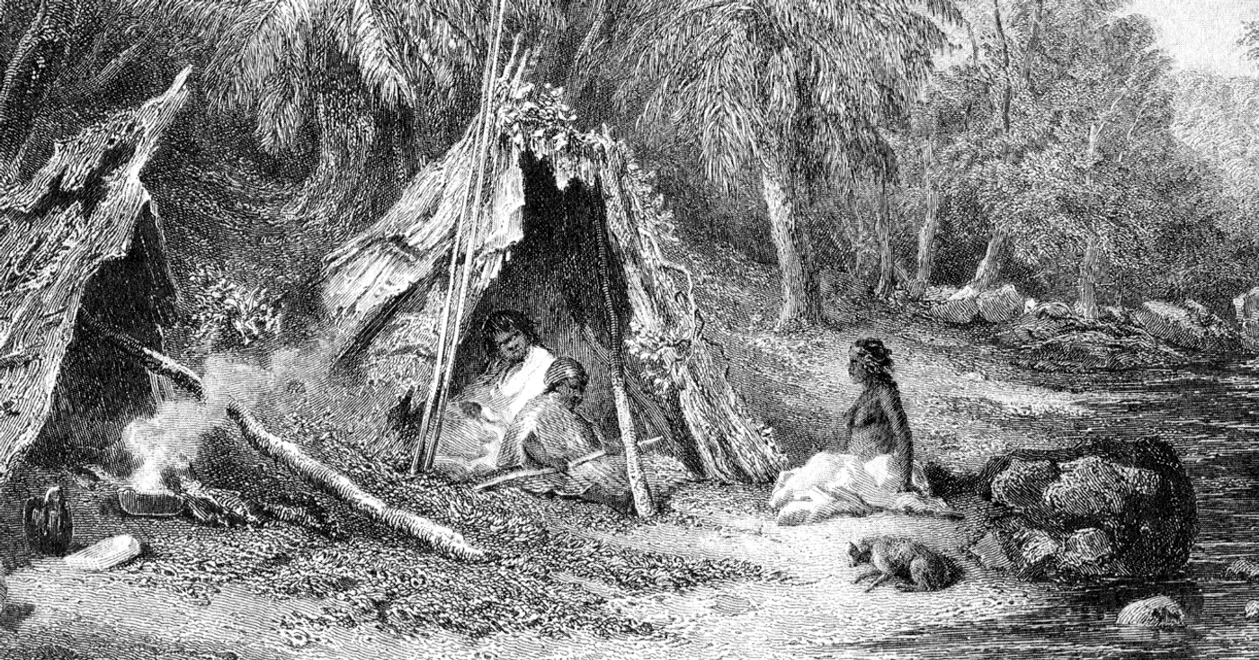 Tabără aborigenă din Australia FOTO wikipedia