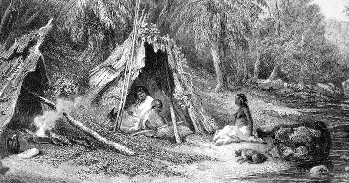 Tabără aborigenă din Australia FOTO wikipedia