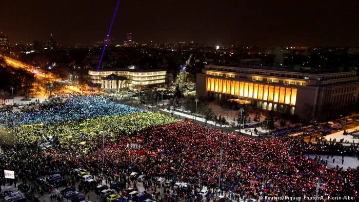 Proteste antiguvernamentale la Bucureşti, în februarie 2017