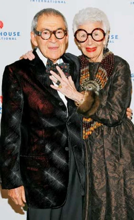 Iris Apfel, alături de soțul ei, Carl (2008) FOTO Arhivă