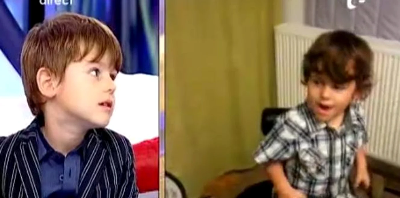 Davin are acelaşi interes pentru muzică precum tatăl şi bunicul său (captură Antena 1)