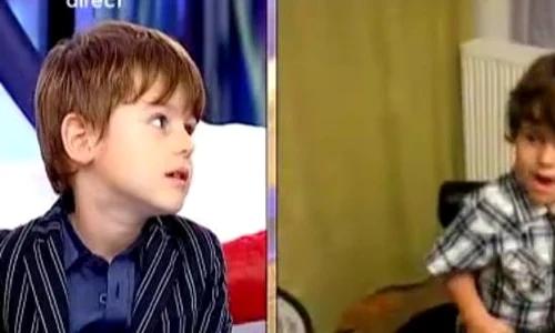 Davin are acelaşi interes pentru muzică precum tatăl şi bunicul său (captură Antena 1) jpeg