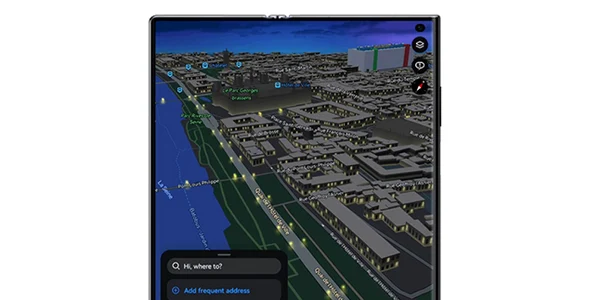 Petal Maps pe HUAWEI Mate Xs 2