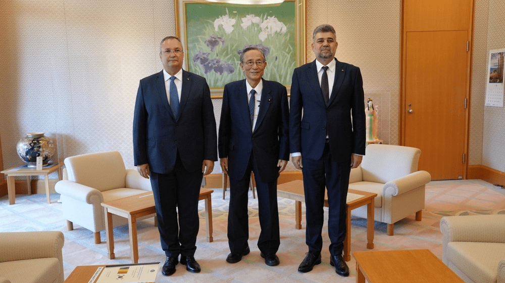 Ciolacu, vizită în Japonia. Ce a discutat cu șeful Camerei Reprezentanților din Dieta niponă