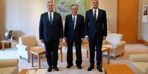 Ciolacu, întrevedere cu Hosoda Hiroyuki FOTO: Facebook Marcel Ciolacu