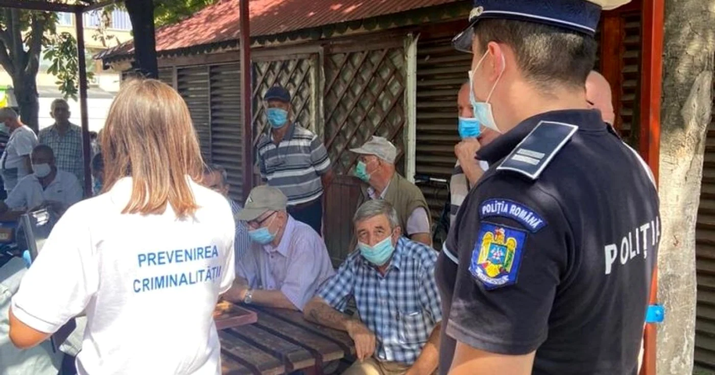 Poliţia, cu ochii pe cetăţeni pentru prevenirea îmbolnăvirilor cu noul coronavirus FOTO IPJ Călăraşi