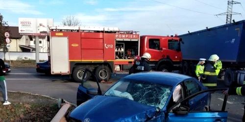 slobozia accident cu 4 raniti FOTO ISU ialomita