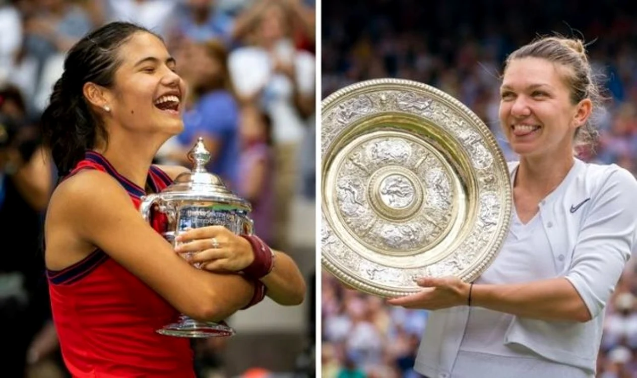 Emma Răducanu şi Simona Halep, două campioane de Grand Slam