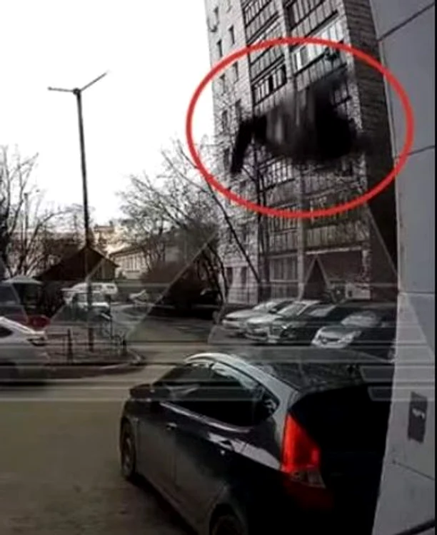 Căzătura a fost surprinsă de camerele de supraveghere (Foto: capturi video)