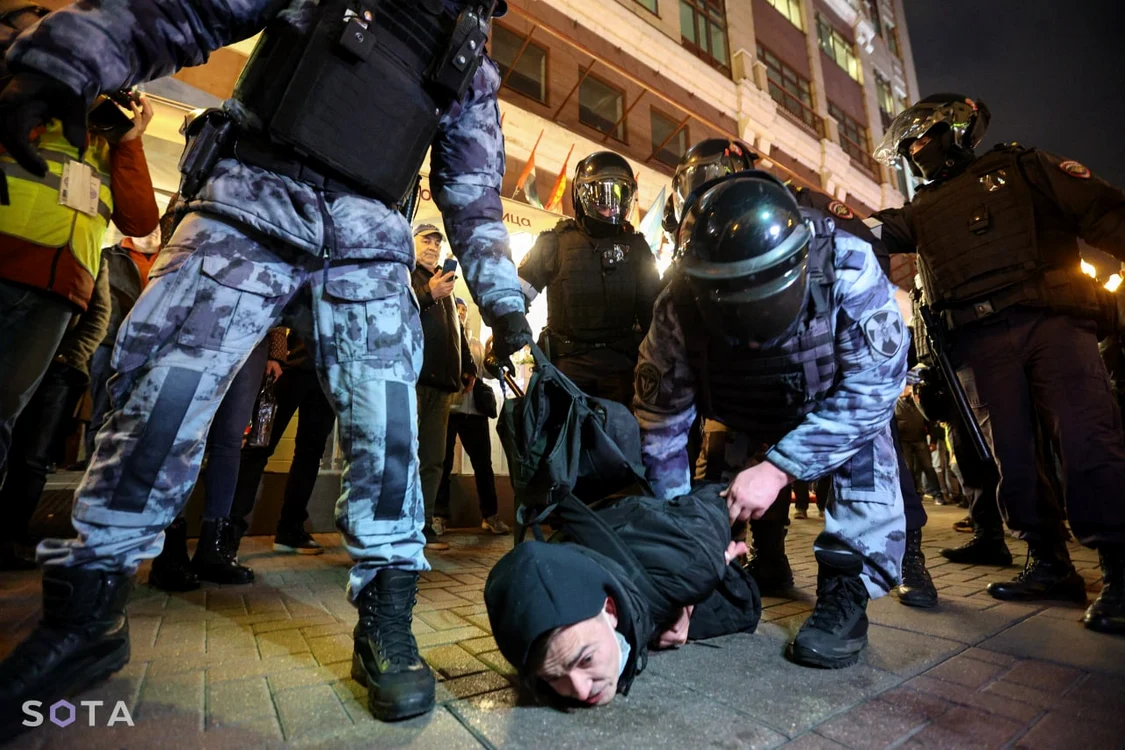 Opozant rus arestat în timpul unui protest FOTO Arhivă