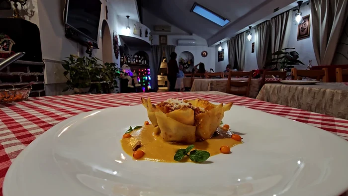 Coșulețul de lasagna, propunerea pentru masa festivă. FOTO I. Bunilă