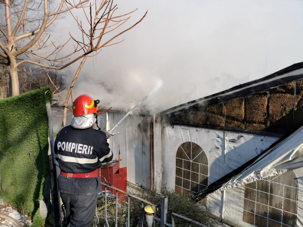 Incendiu La Castel / FOTO: ALOIASI