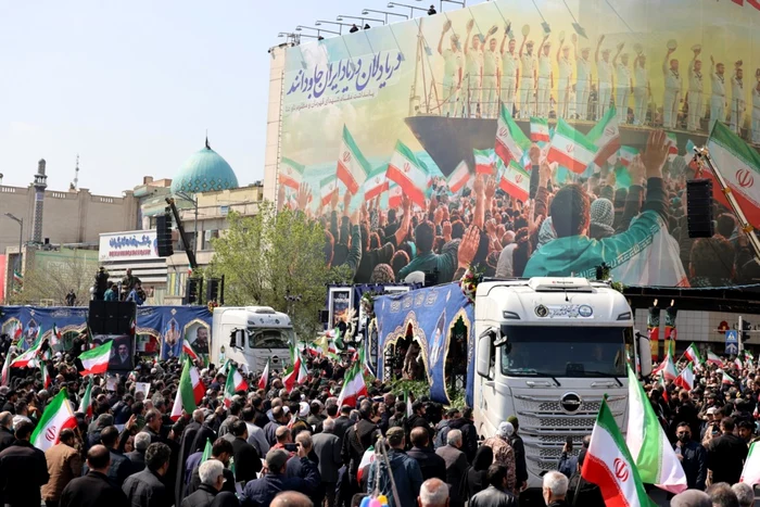 Funeralii pentru șeful securității și comandantul miliței Basij FOTO EPA-EFE