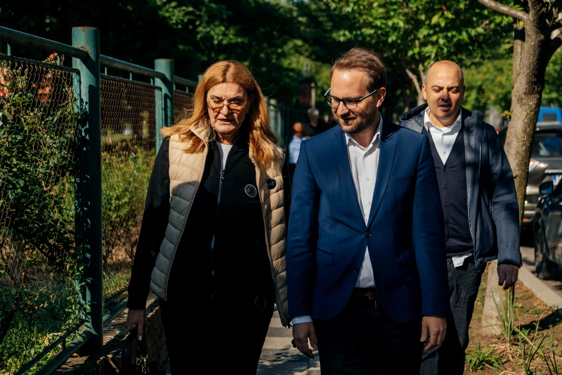 Elisabeta Lipă și Dominic Fritz FOTO PMT