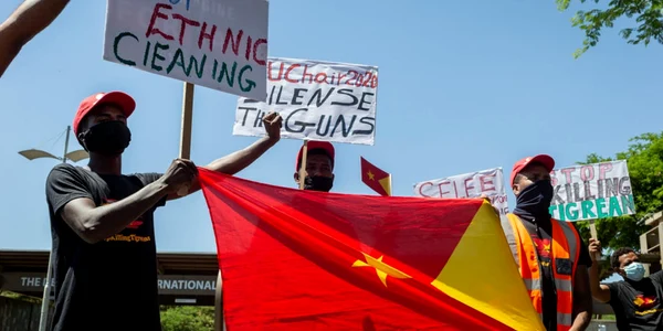 Manifestanti antirazboi din Etiopia FOTO EPA-EFE