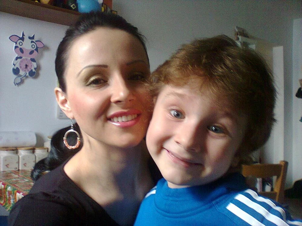 Magda Ciumac şi fiul ei, Sasha