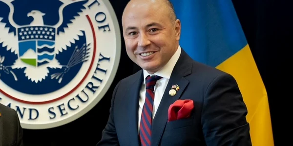 Alejandro Mayorkas intalnire cu ambasadorul României în Statele Unite, Andrei Muraru Foto Ambasada României in SUA jpg