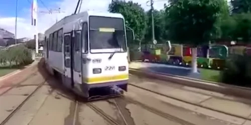 Accident de tramvai în Bucureşti Sursa Facebook Info Trafic Romania
