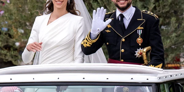 Nunta prințului Hussein al Iordaniei cu Rajwa al-Saif. FOTO Profimedia