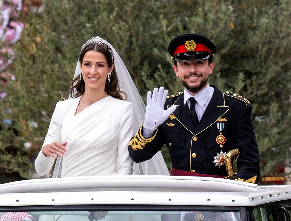 Nunta prințului Hussein al Iordaniei cu Rajwa al-Saif. FOTO Profimedia