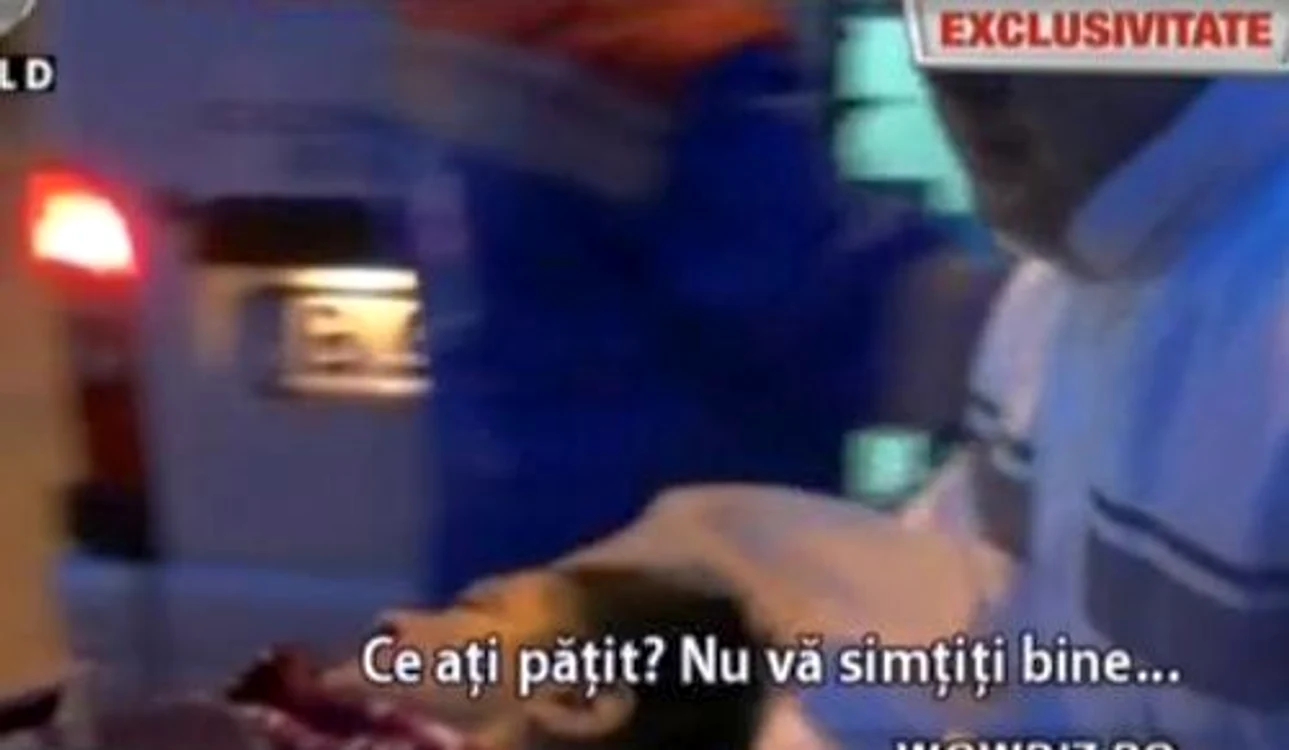 Cornelia Catanga a ajuns la spital (captură Kanal D)