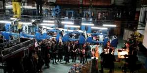 La concert au participat cei peste 80 de angajaţi ai tipografiei