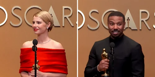 Jessie Buckley si Michael B Jordan foto captura video Entertainment Tonight png