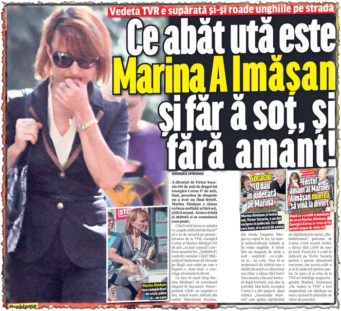 Marina Almăşan a rămas şi ea  fără emisiunea de la TVR