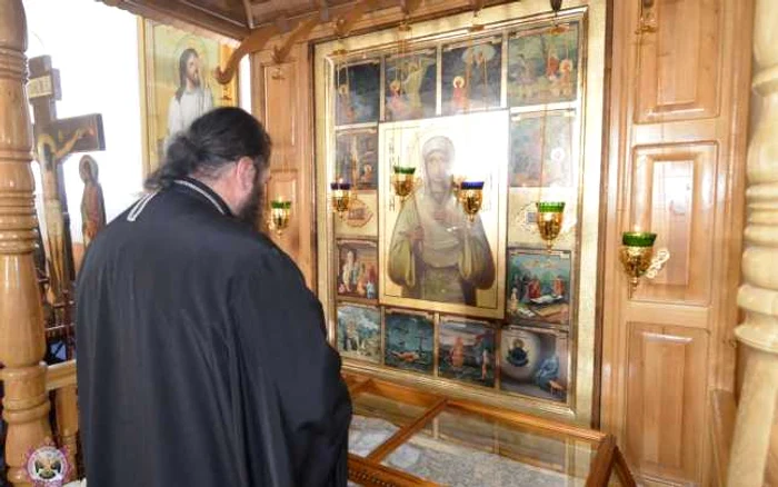 Racla Fericitei Agafia de la mănăstirea din Cuşelăuca,raionul Şoldăneşti FOTO: episcopia-ungheni.md