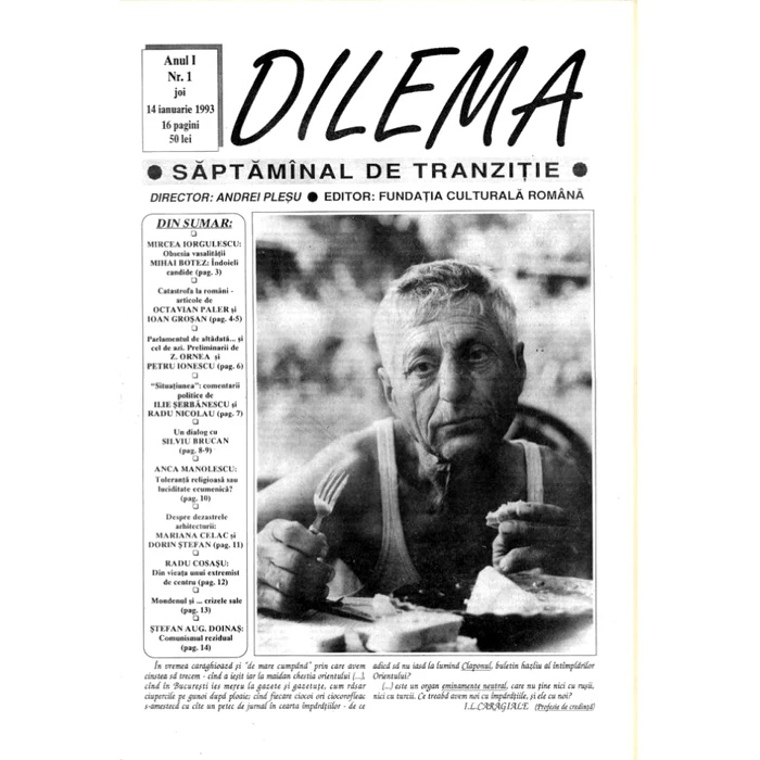 Dilema, la începuturi jpeg