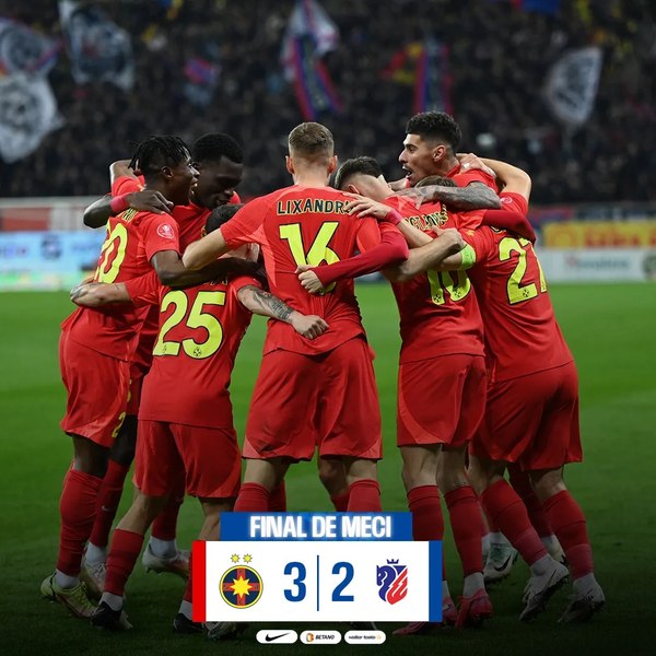 FCSB a câştigat în fața FC Botoşani (3-2), în Superligă